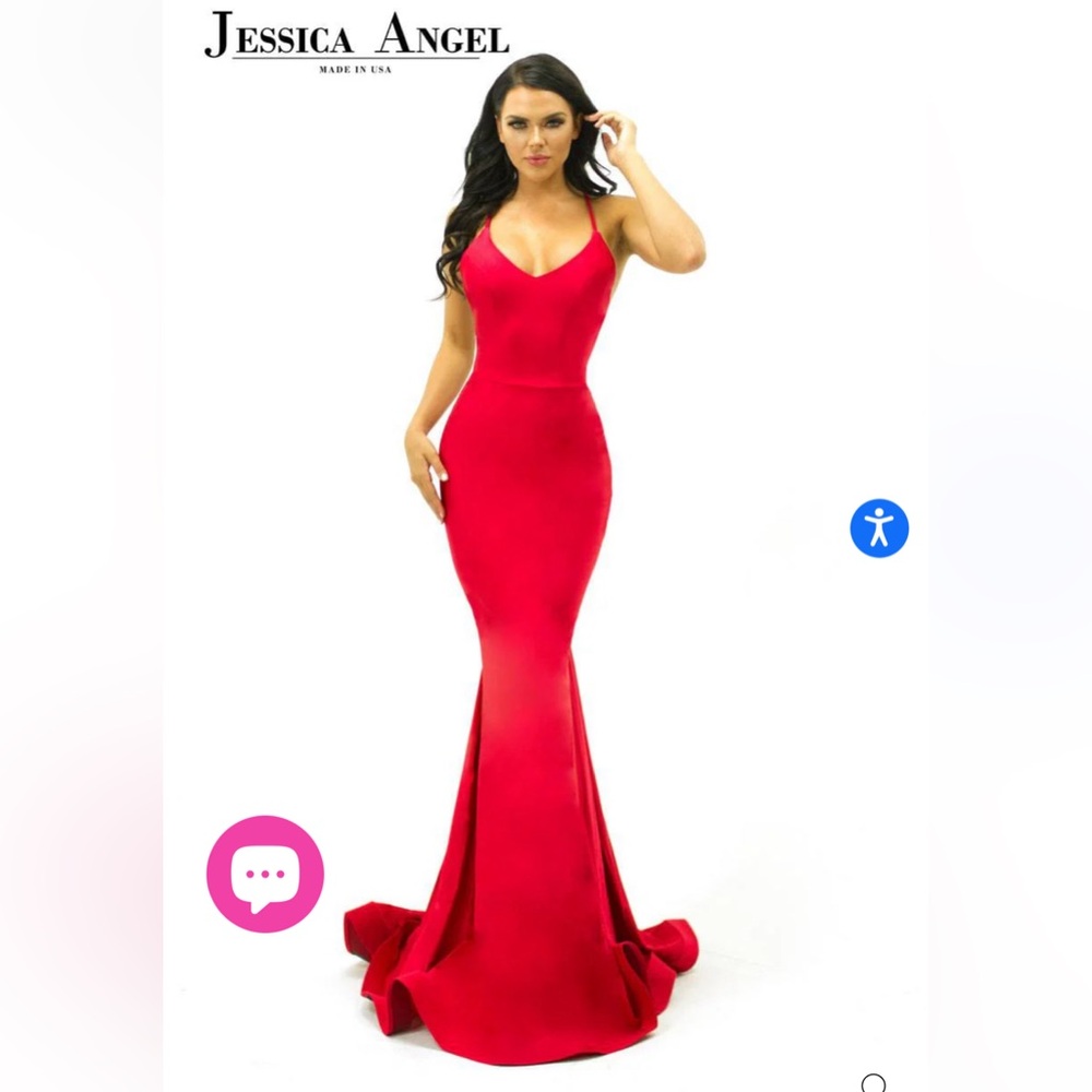 Jessica Angel Red Maxi Dress XS